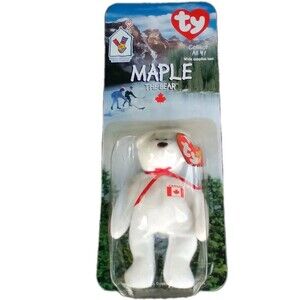 Maple The Bear- RARE 1996 McDonalds TY Beanie Baby
